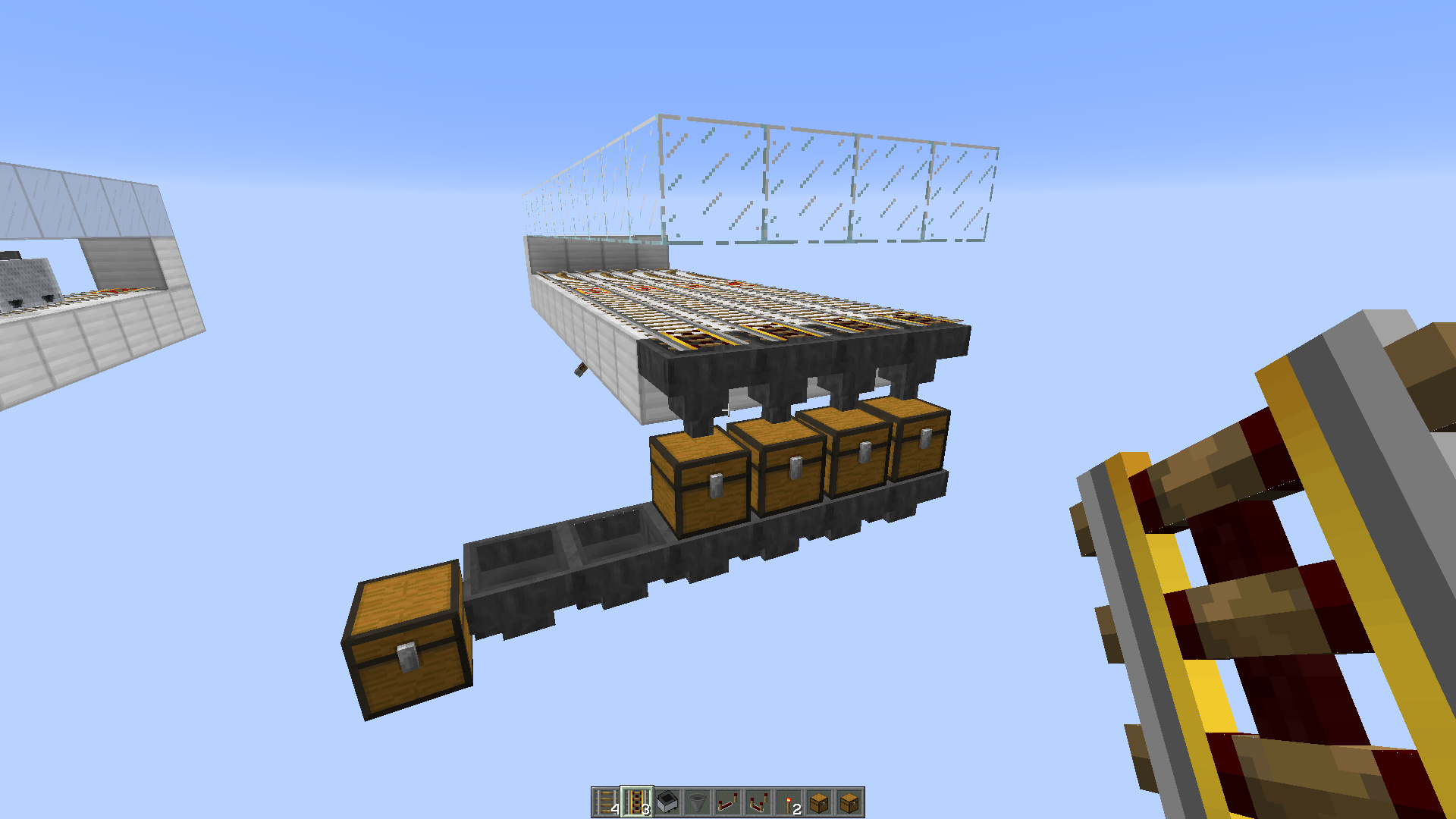 Minecraft hopper trading system